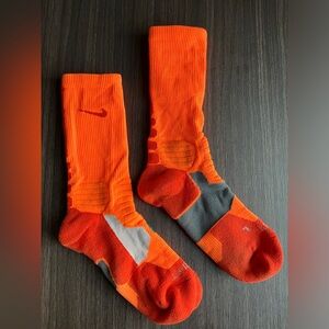 Orange & Crimson Nike Hyper Elite Cushioned Crew Socks